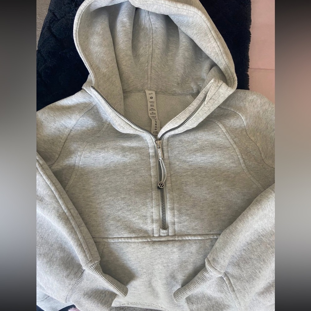 Lululemon Light Gray Scuba Hoodie